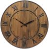 Brown Wine Barrel FarmHome Wall Clock