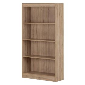 4-Shelf Bookcase in Natural Oak Finish