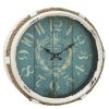 17-inch Nautical Blue Vintage Style Wall Clock