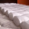 King size Plush Bamboo Baffle Box Stitch Mattress Pad / Topper