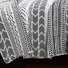 3 Piece Scandinavian Black White Reversible Cotton Set in Full/Queen