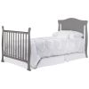 Solid Pine Wood 3-in-1 Convertible Baby Crib Daybed Toddler Bed in Grey Finish