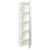 Narrow Bathroom Medicine Cabinet Frameless Mirror 12 x 36 inch