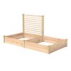 4 ft x 8 ft Cedar Wood Raised Garden Bed with Trellis - Made in USA