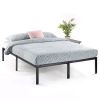 King size Modern Black Metal Heavy Duty Platform Bed Frame