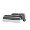 Full Size Modern Floating Style White Platform Bed Frame