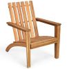 Indoor/Outdoor Acacia Wood Adirondack Lounge Armchair - Natural