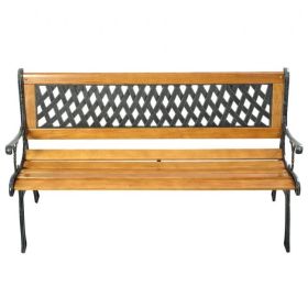 FarmHome Outdoor Patio Park Cast Iron Garden Porch Chair Bench