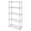 Heavy Duty 5-Shelf Metal Storage Rack Shelving Unit