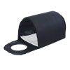 Outdoor Heated Cat House with Warm Padded Bed in Black