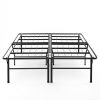 Queen size 18-inch High Rise Folding Metal Platform Bed Frame