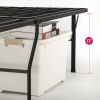 Queen size 18-inch High Rise Folding Metal Platform Bed Frame