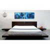 Queen Modern Platform Bed w/ Headboard and 2 Nightstands in Espresso