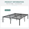 Queen 18-inch Metal Platform Bed Frame with Under-Bed Storage Space