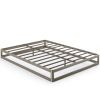 Queen size Modern Heavy Duty Low Profile Metal Platform Bed Frame