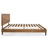 Rustic FarmHome Low Profile Pine Slatted Platform Bed in Queen