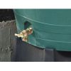 Green 50-Gallon Rain Barrel in UV Resistant Plastic w/ Brass Spigot