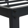 Twin XL size Heavy Duty Black Metal Platform Bed Frame