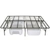 Twin Extra Long Metal Platform Bed Frame with Storage Space