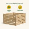 308 Gallon Cedar Wood Compost Bin Outdoor Garden 41 Cubic Feet - Made in USA