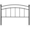 Twin size Contemporary Classic Black Metal Headboard