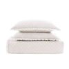 Twin White Farmhouse Microfiber Diamond Quilted Bedspread Set Frayed Edges