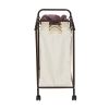 Farmhouse 4 Section Removeable Bag Wheeled Laundry Sorter Cart