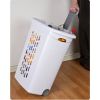 Set of 3 Laundry Hamper Dirty Clothes Baskets with Lids with Roller Wheels