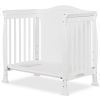 Solid Pine Wood 3-in-1 Convertible Baby Crib Daybed Toddler Bed in White Finish