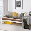 Twin size 2-in-1 Wood Daybed Frame Sofa Bed in White Finish