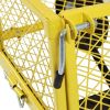 Heavy Duty Yellow Wheelbarrow Steel Log Garden Cart