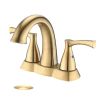 Two Handles Widespread Bathroom Sink Faucet With Pop Up Drain