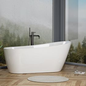 Acrylic Freestanding Soaking Bathtub-55''-white