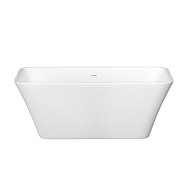 Acrylic Alcove Freestanding Soaking Bathtub-60''