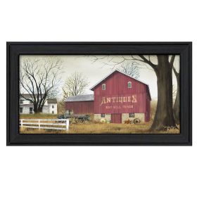 "Antique Barn" By Billy Jacobs, Printed Wall Art, Ready To Hang Framed Poster, Black Frame