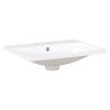 24" Bathroom Vanity Top Only, White Basin, 3-Faucet Holes, 4" Faucet Available, Ceramic