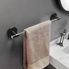 Towel Bar for Bathroom 16", Adhesive & Drilled Mounted, Clear Acrylic Shower Towel Rack, Lucite Towel Holder for Bathroom Wall