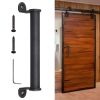 10 Steel Barn Door Handle/Black