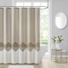 Pieced and Embroidered Shower Curtain