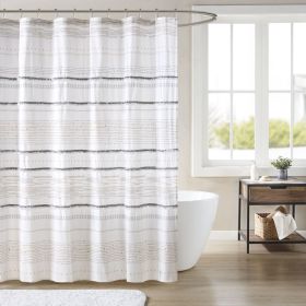 Cotton Printed Shower Curtain with Trims