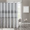 Printed and Embroidered Shower Curtain