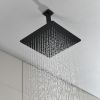 Matte Black Shower Set System Bathroom Luxury Rain Mixer Shower Combo Set Ceiling Mounted Rainfall Shower Head Faucet