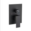 Matte Black Shower Set System Bathroom Luxury Rain Mixer Shower Combo Set Ceiling Mounted Rainfall Shower Head Faucet