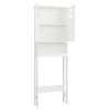 FCH Double Door Fork Toilet Cabinet White