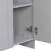 30" Bathroom vanity with Single Sink in grey; Combo Cabinet Undermount Sink; Bathroom Storage Cabinet; Solid Wood Frame