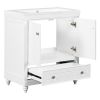 30" Bathroom Vanity with Sink; Combo; Cabinet with Doors and Drawer; Solid Frame and MDF Board; White