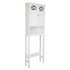 FCH Double Door Fork Toilet Cabinet White