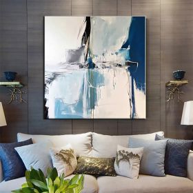 Hand Painted Oil Paintings Handmade Modern Abstract Oil Paintings On Canvas Wall Art Decorative Picture Living Room Hallway Bedroom Luxurious Decorati (style: 1, size: 150x150cm)