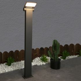 Inowel Outdoor Pathway Lights LED Bollard Light Landscape Path Light Modern Waterproof Driveway Lights 11706 (Color: Grey, size: 23.62In)