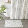 Geo Diamond Yarn Dyed Cotton Tufted Bath Rug